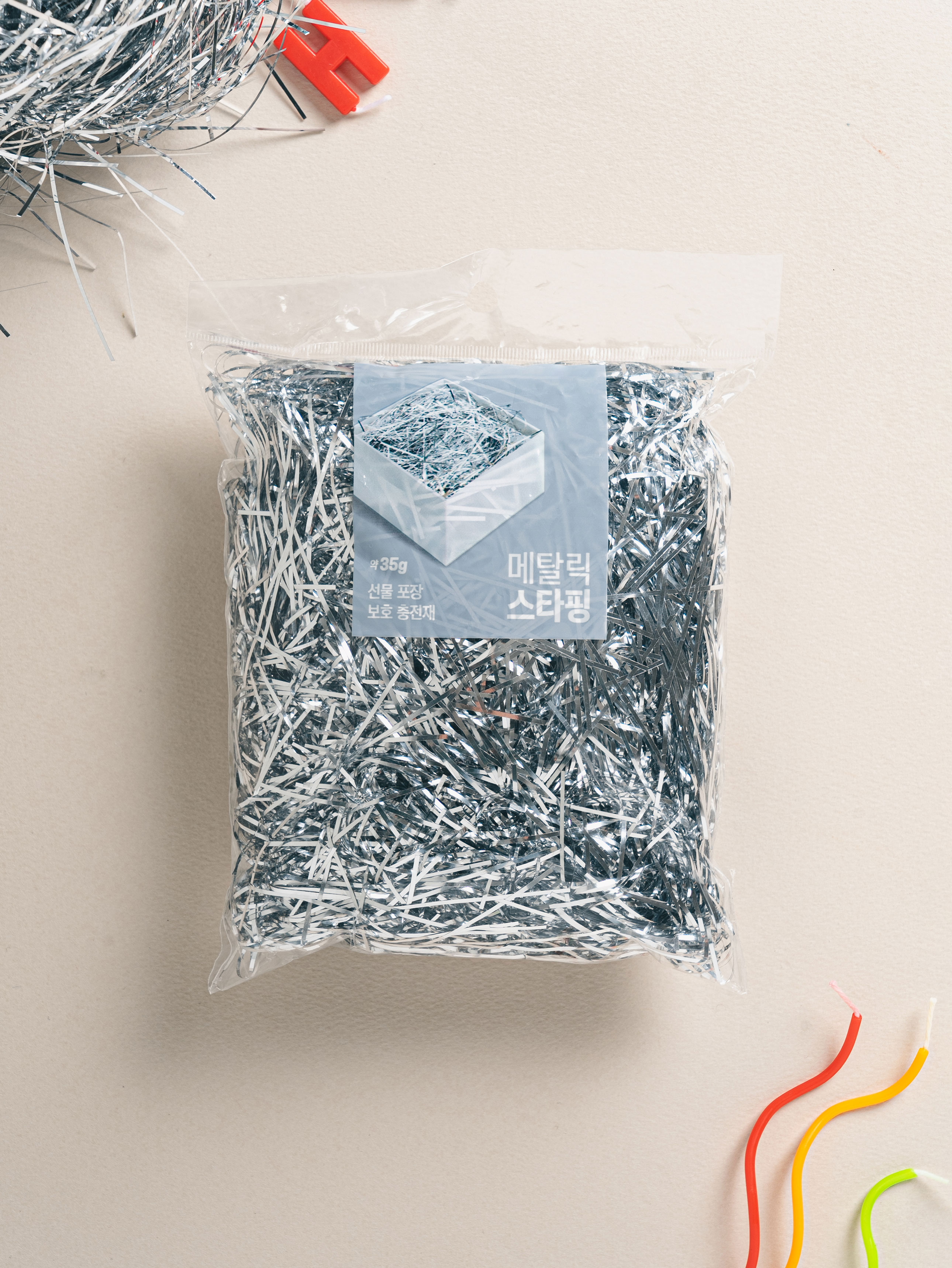 Metallic Stuffing 35 g Silver