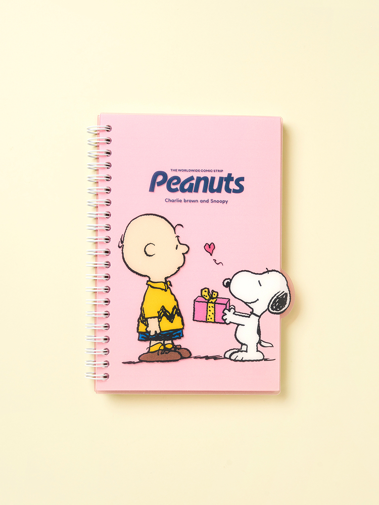 Peanuts Vintage Charlie Wired Notebook B6 100 sheets