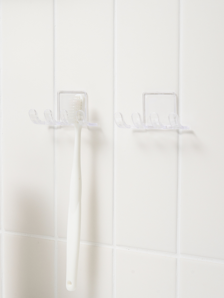 Clear toothbrush holder (3 pieces/2 pieces)