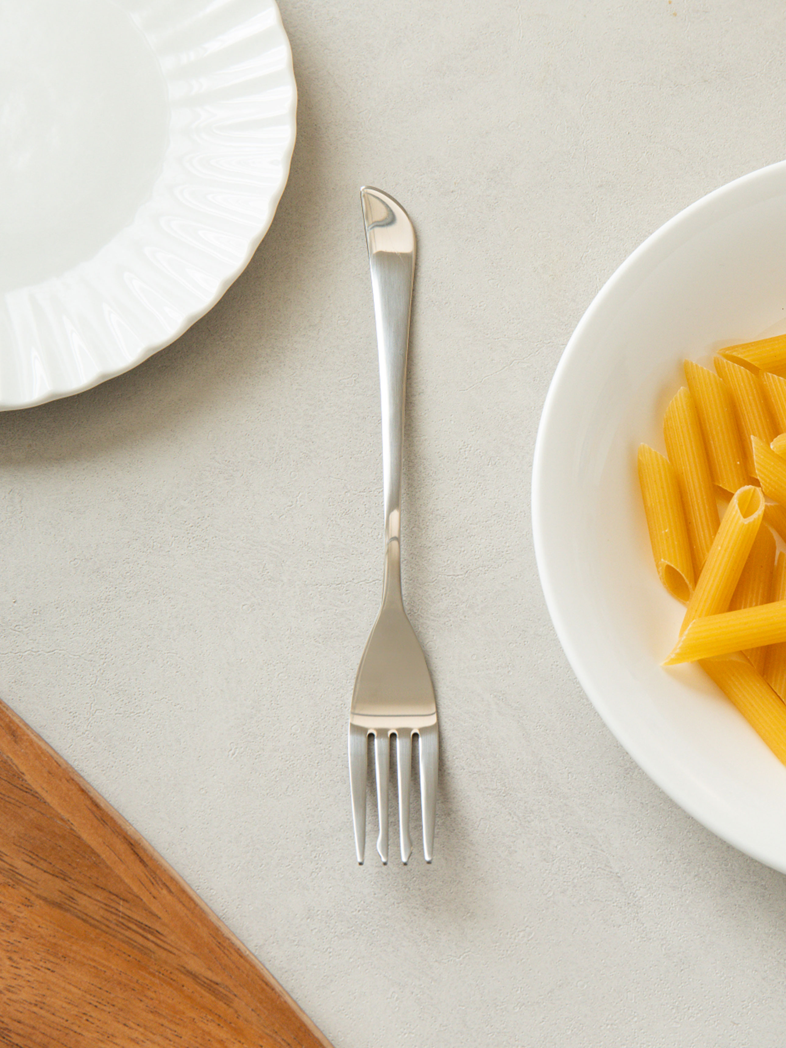 All stainless steel pasta fork