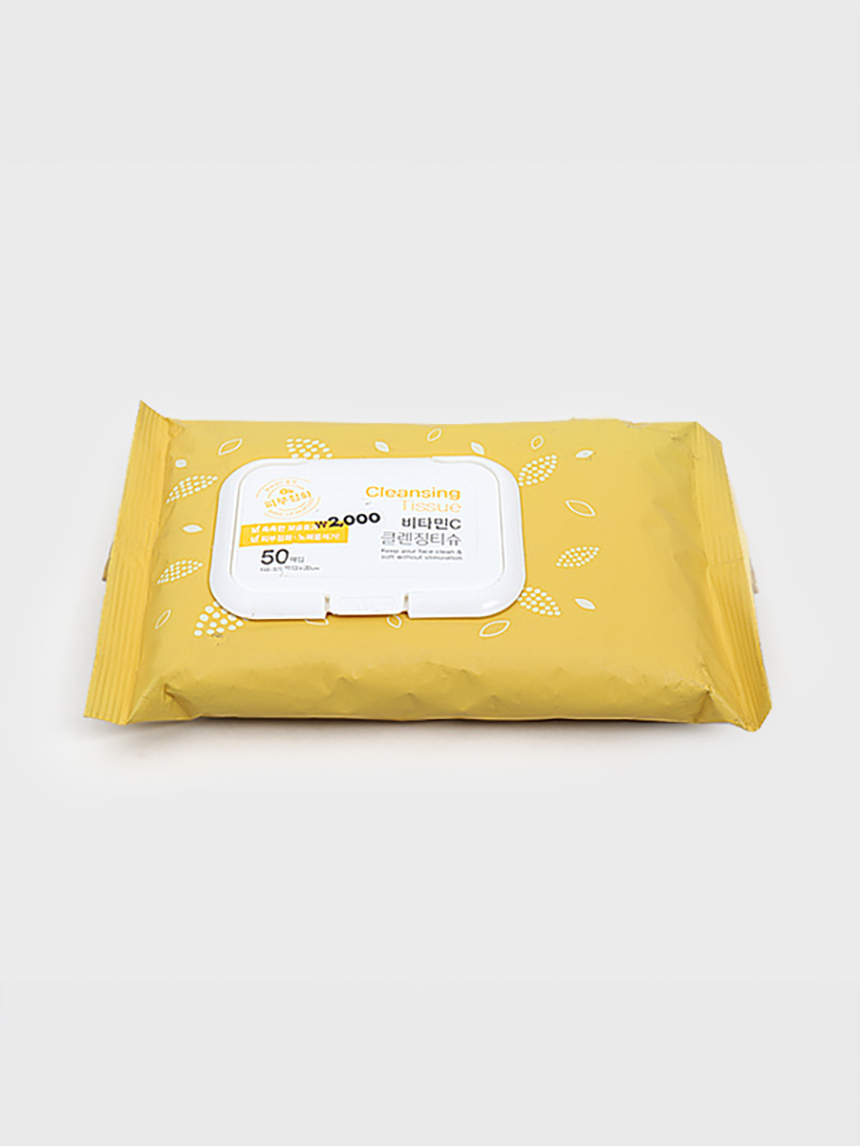 50 vitamin C cleansing tissues