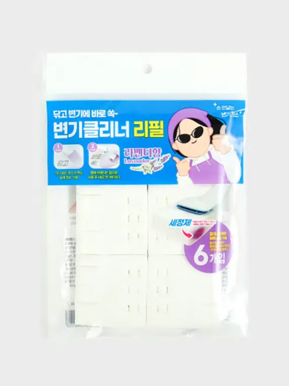 Disposable toilet cleaner refill (lavender) 6 packs
