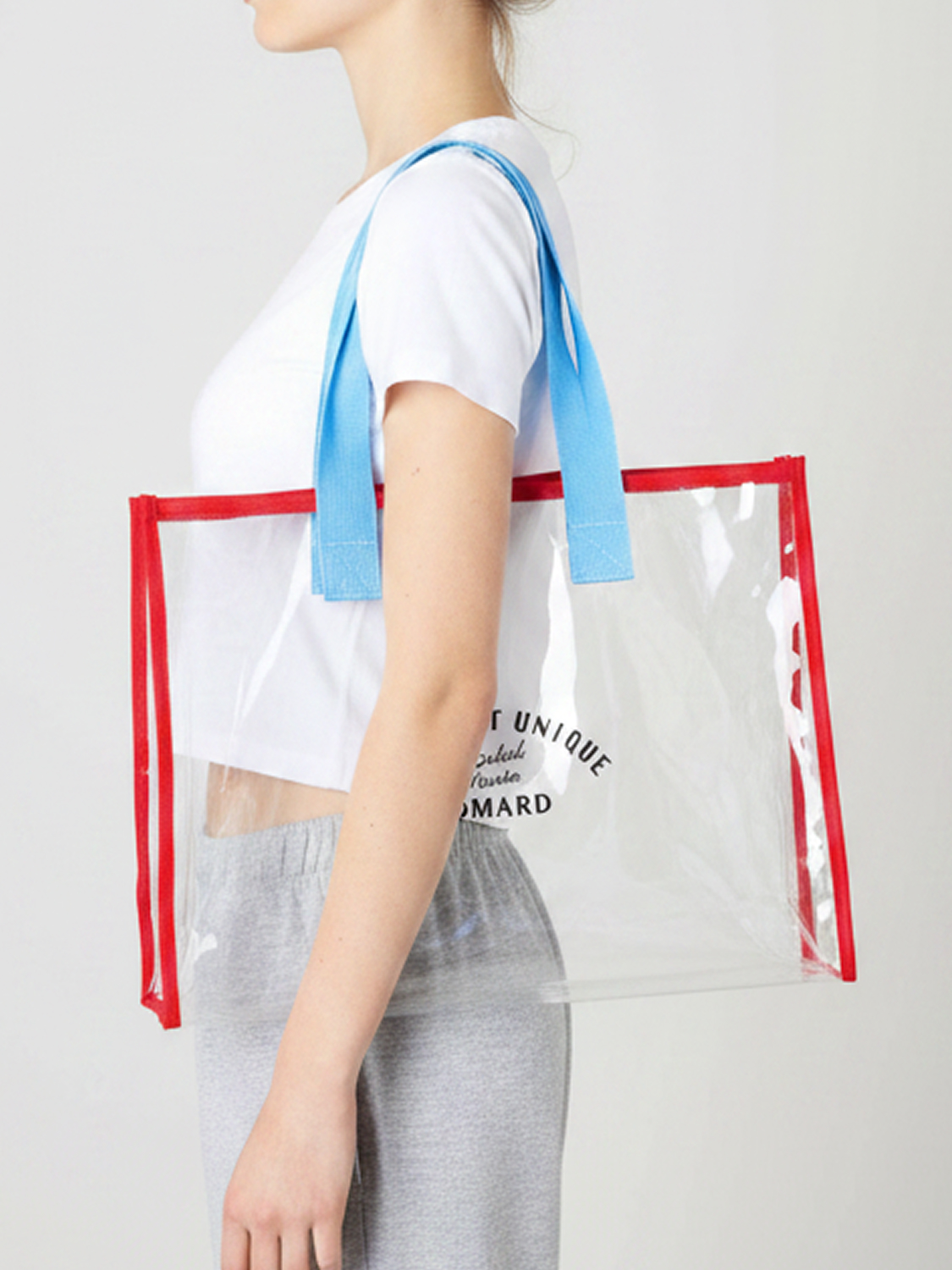 With Summer transparent shoulder bag