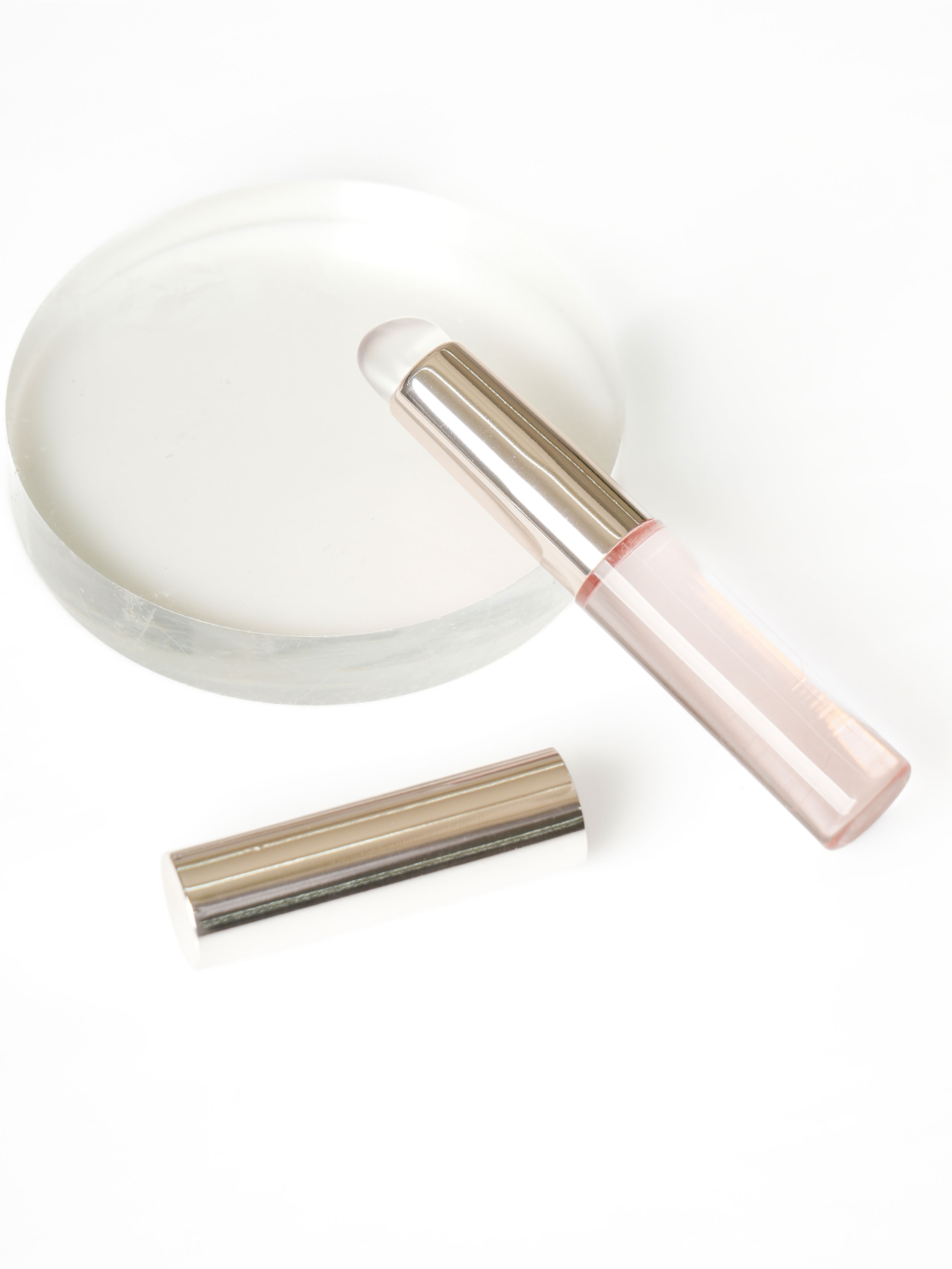 Portable soft tip lip brush