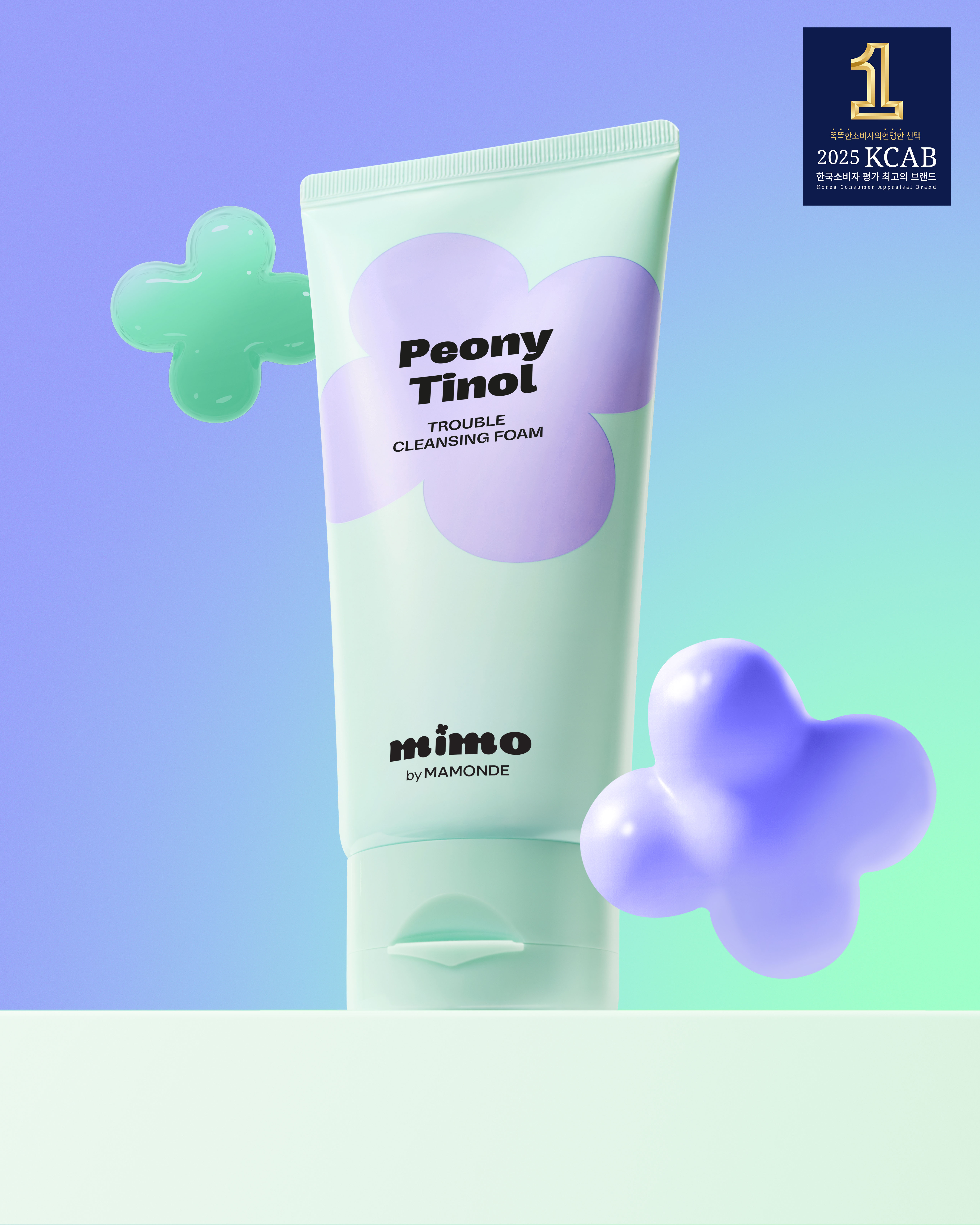 [Weak alkaline foam] Mimo by Mamonde Peony-Tinol Trouble Cleansing Foam 120 ml (Amore Pacific)