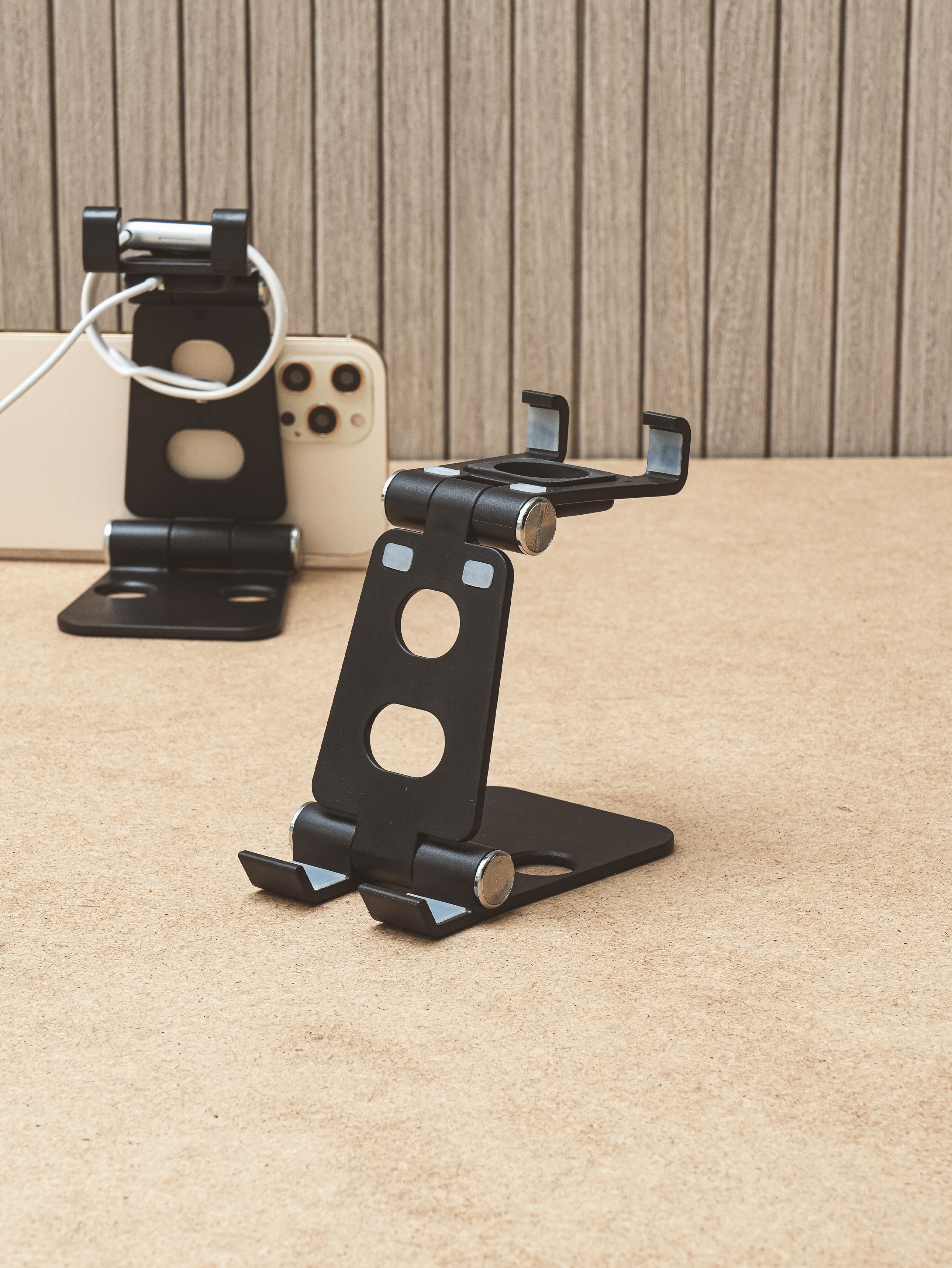 Smartphone holder compatible with Apple Watch charger