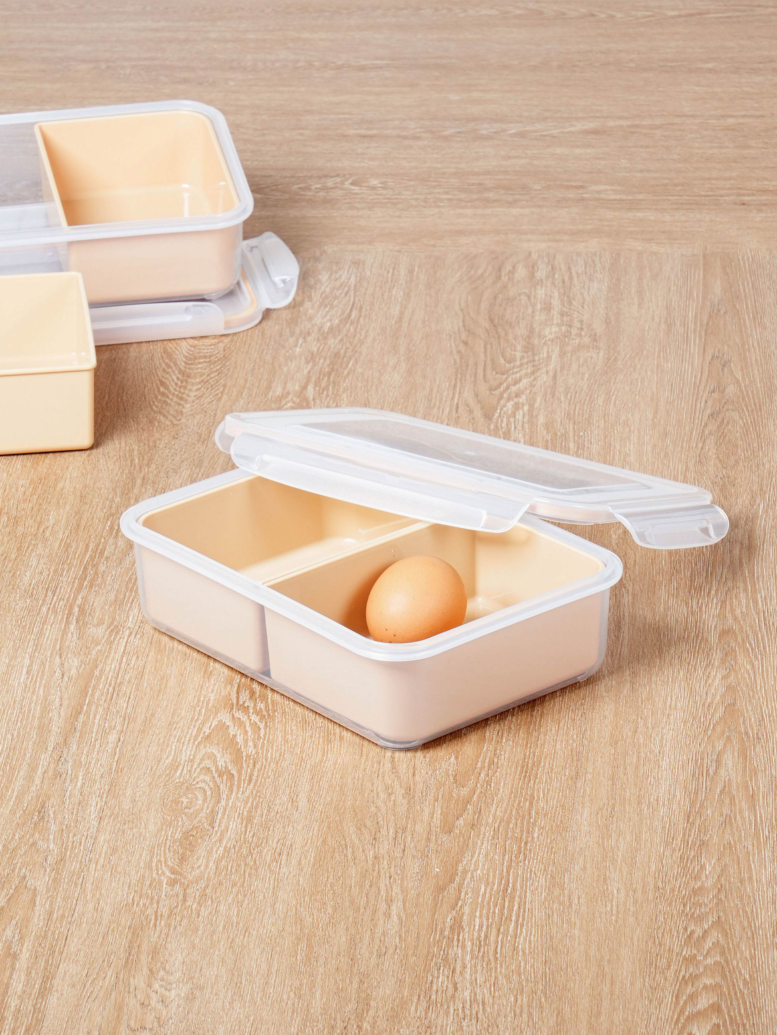 Detachable rectangular 2 compartment sharing cupboard 1.5 L