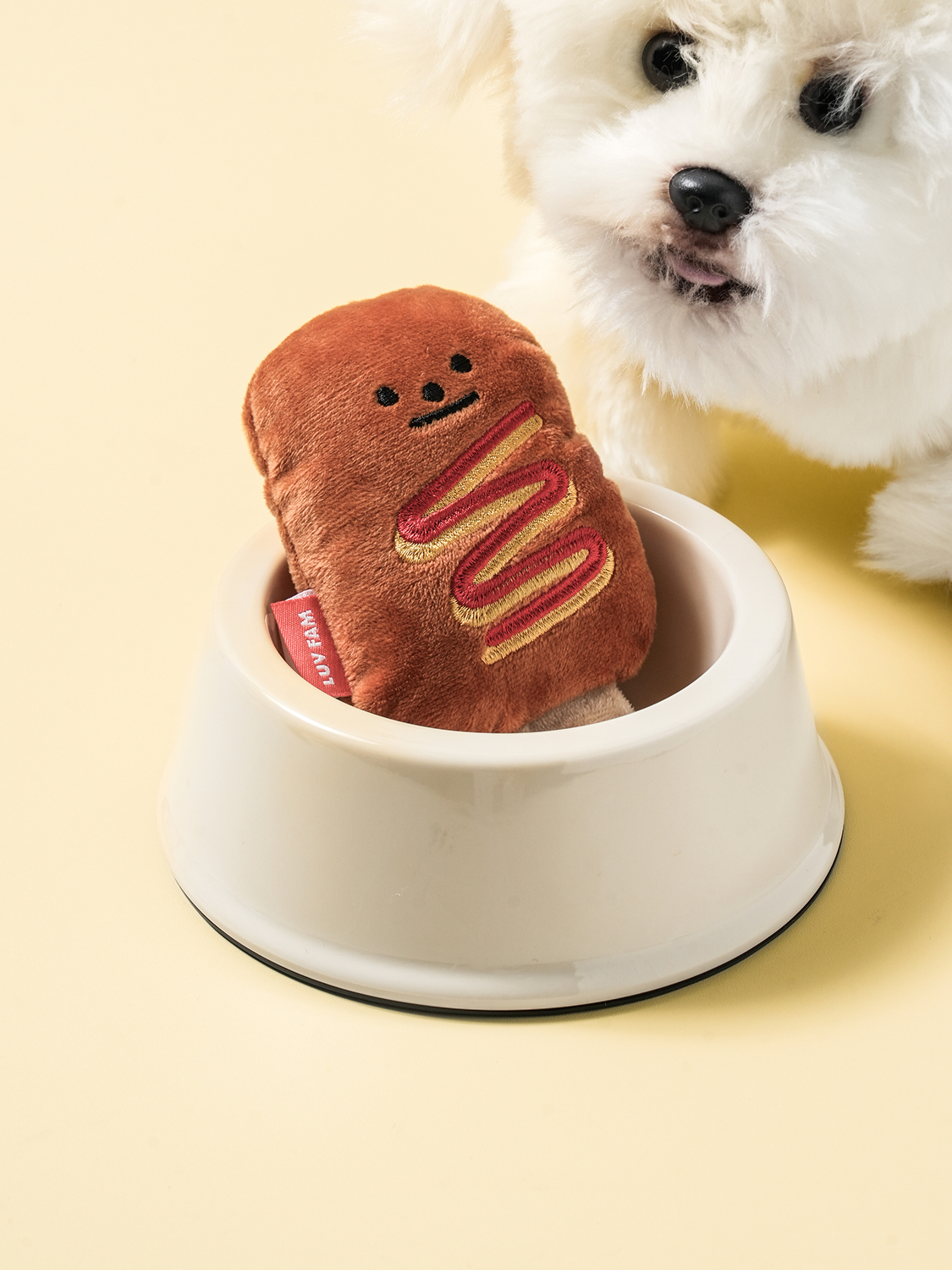 [Pet] Snack-shaped toy hot bar