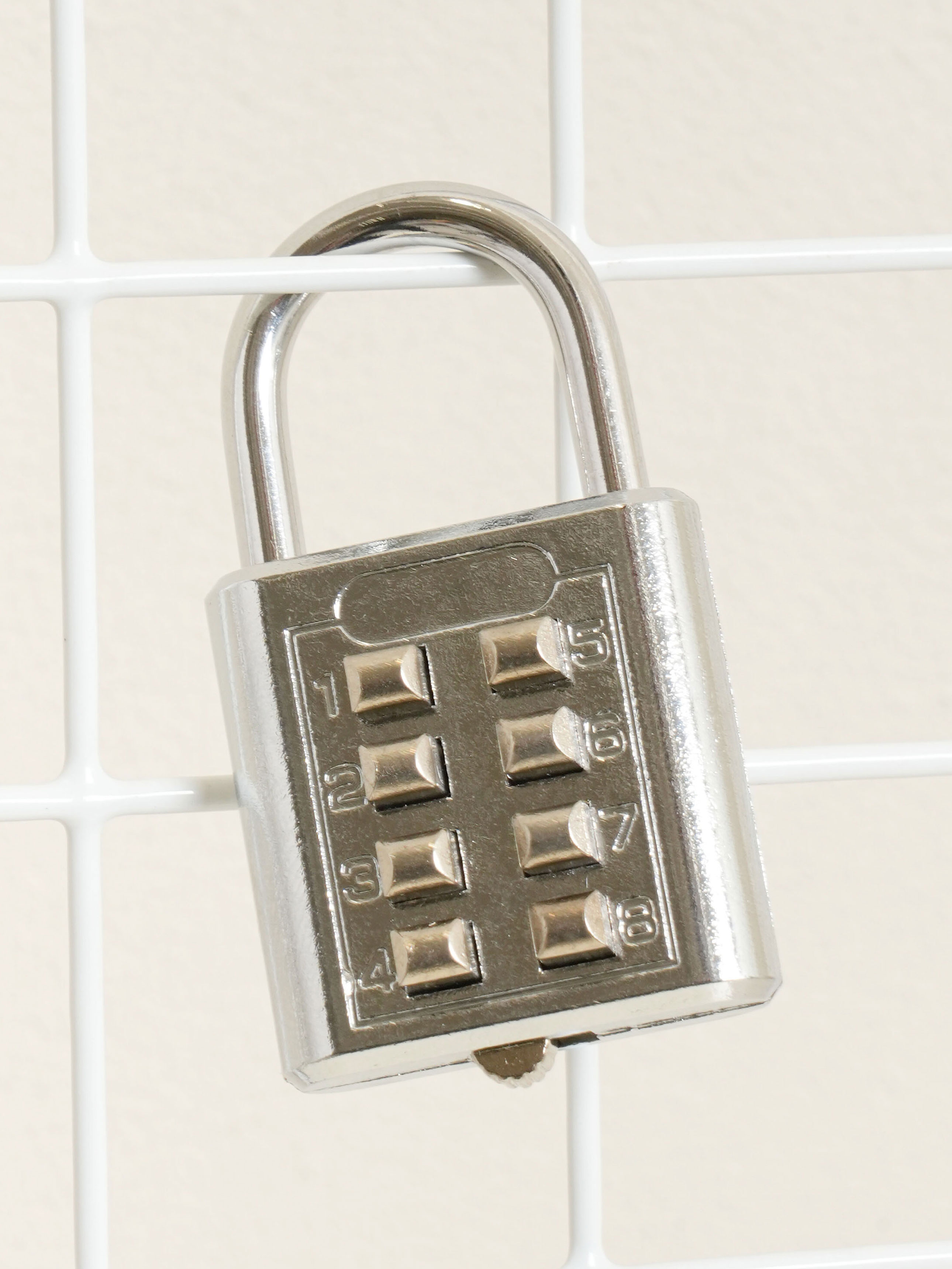 metal button lock