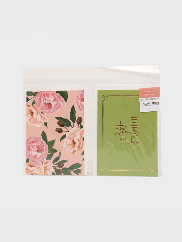2 calligraphy & illustration cards