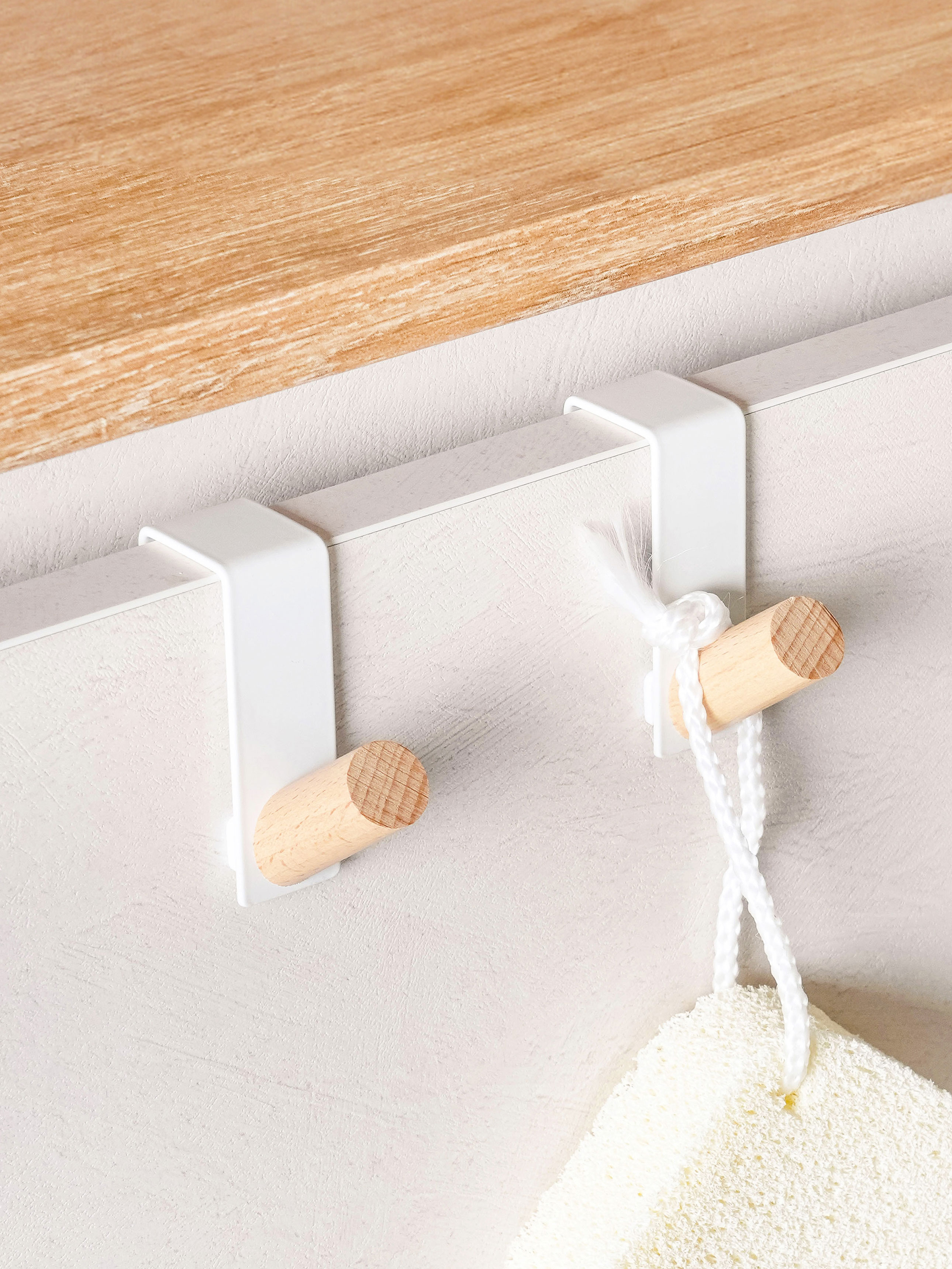 Wood handle sink hanger (2 pieces)
