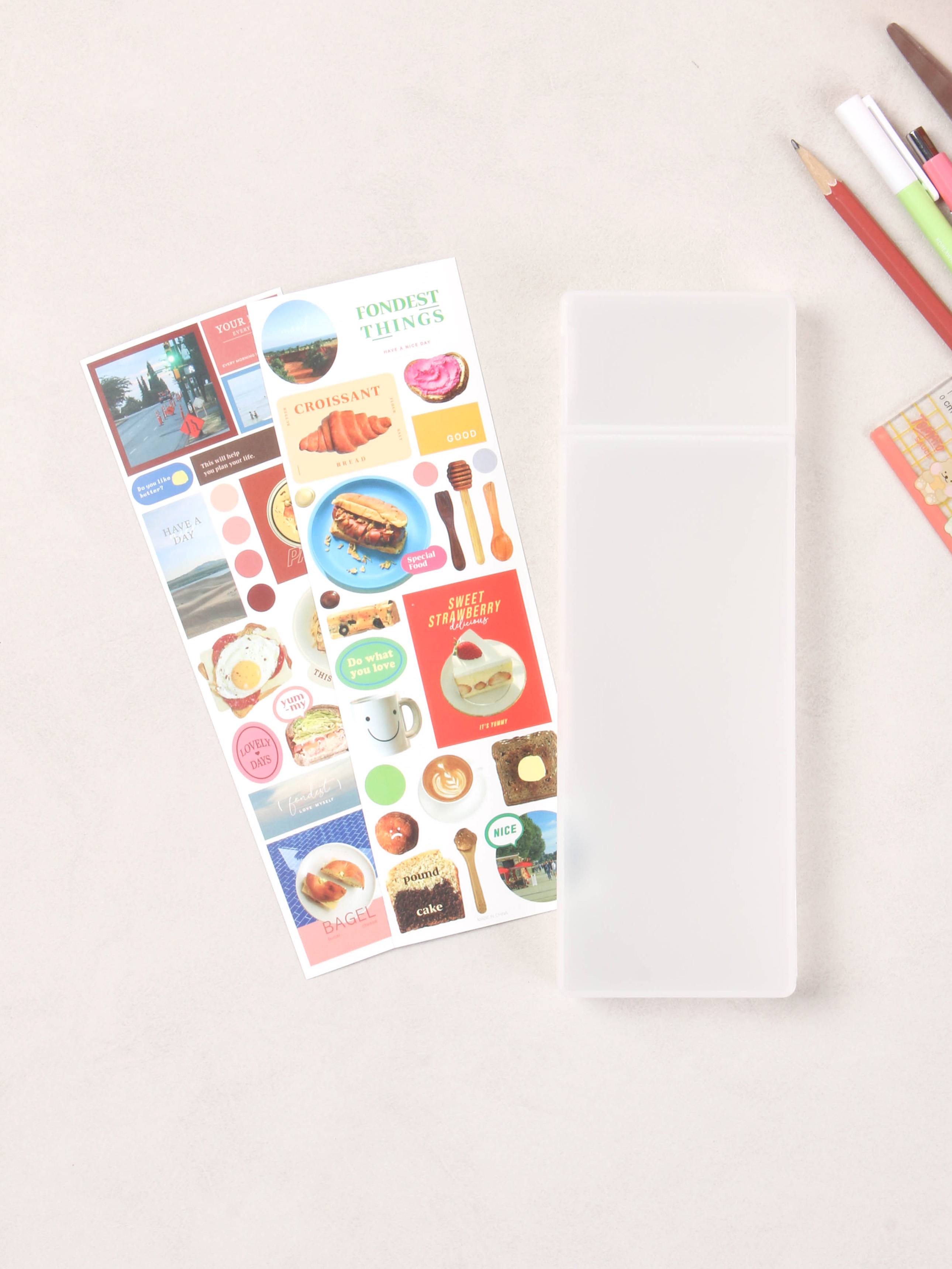 translucent pencil case