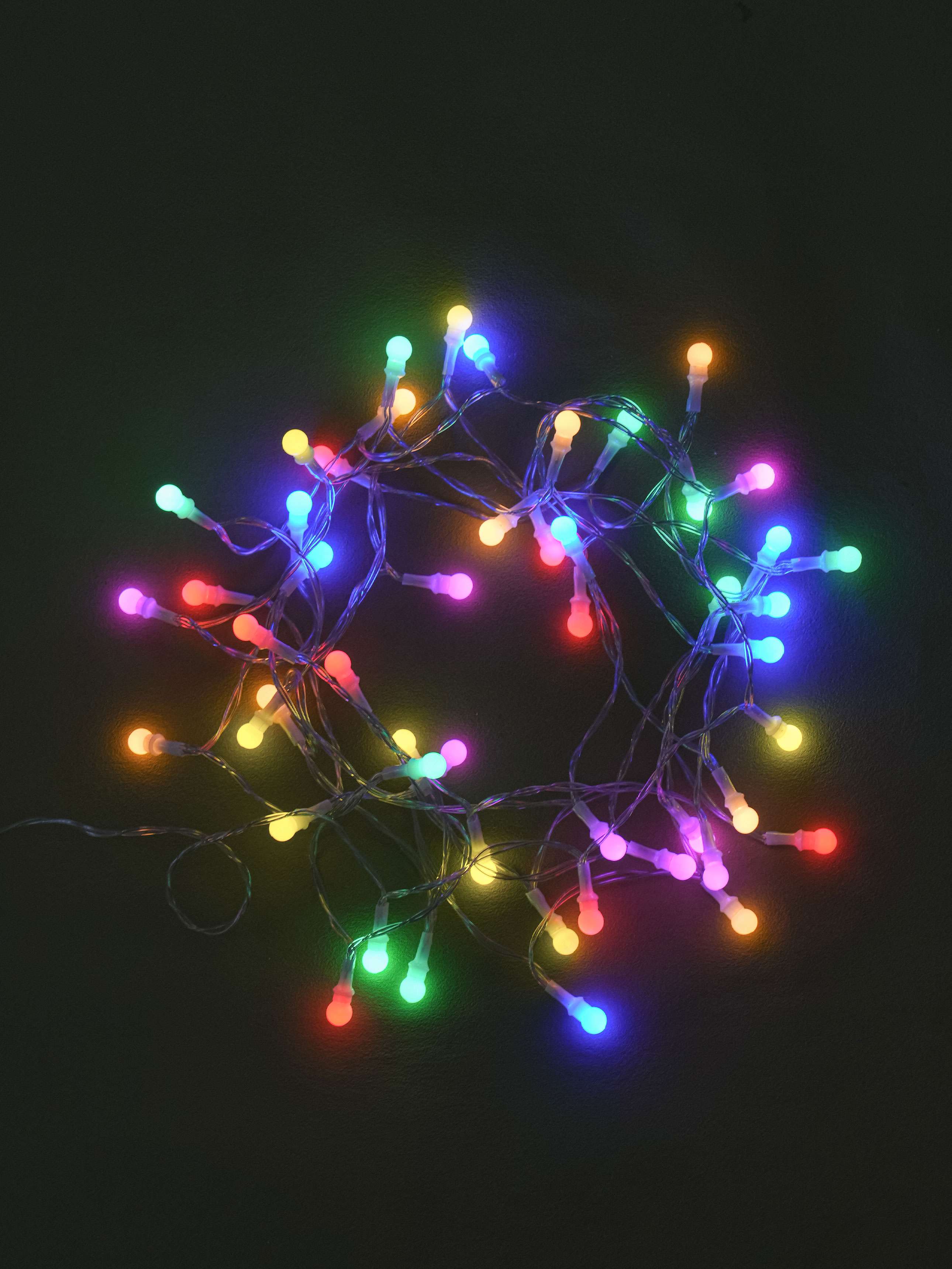 Interior LED Mini Cherry 50 bulbs, 6 colors