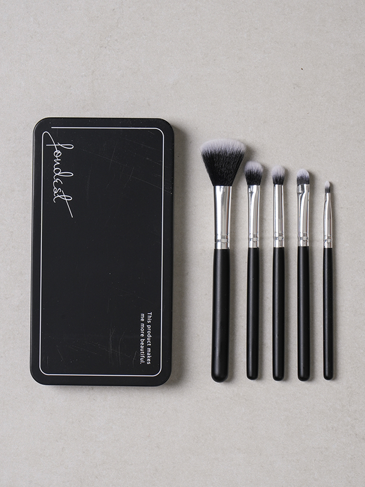 Set of 5 makeup brushes