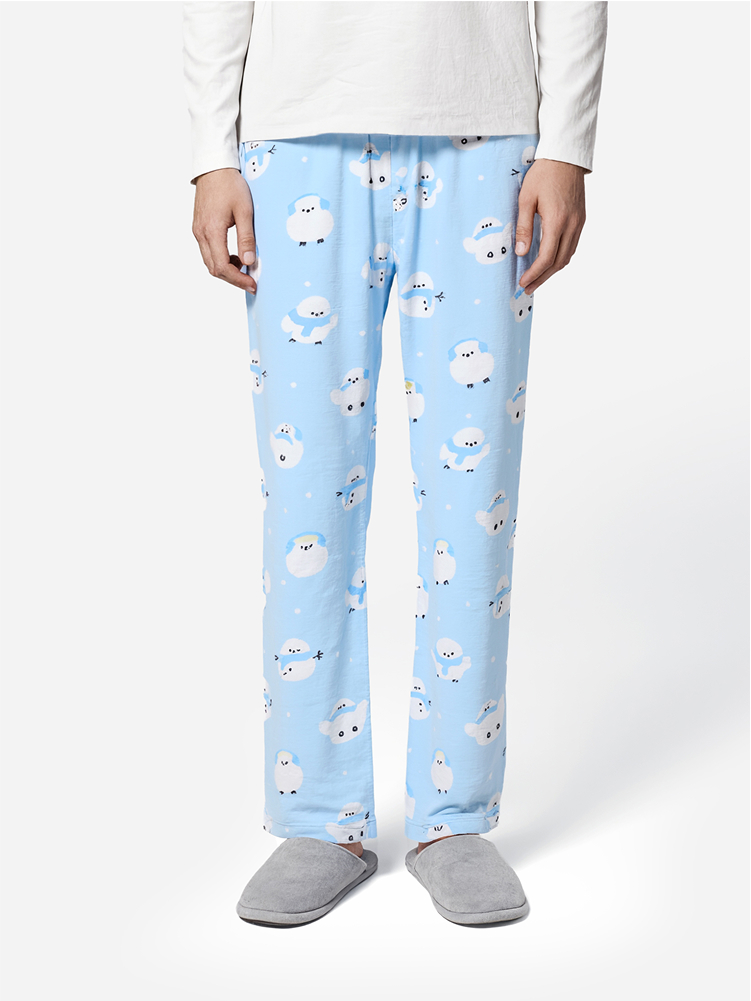 [Common]Winter Together Winter Pajama Pants XL Blue