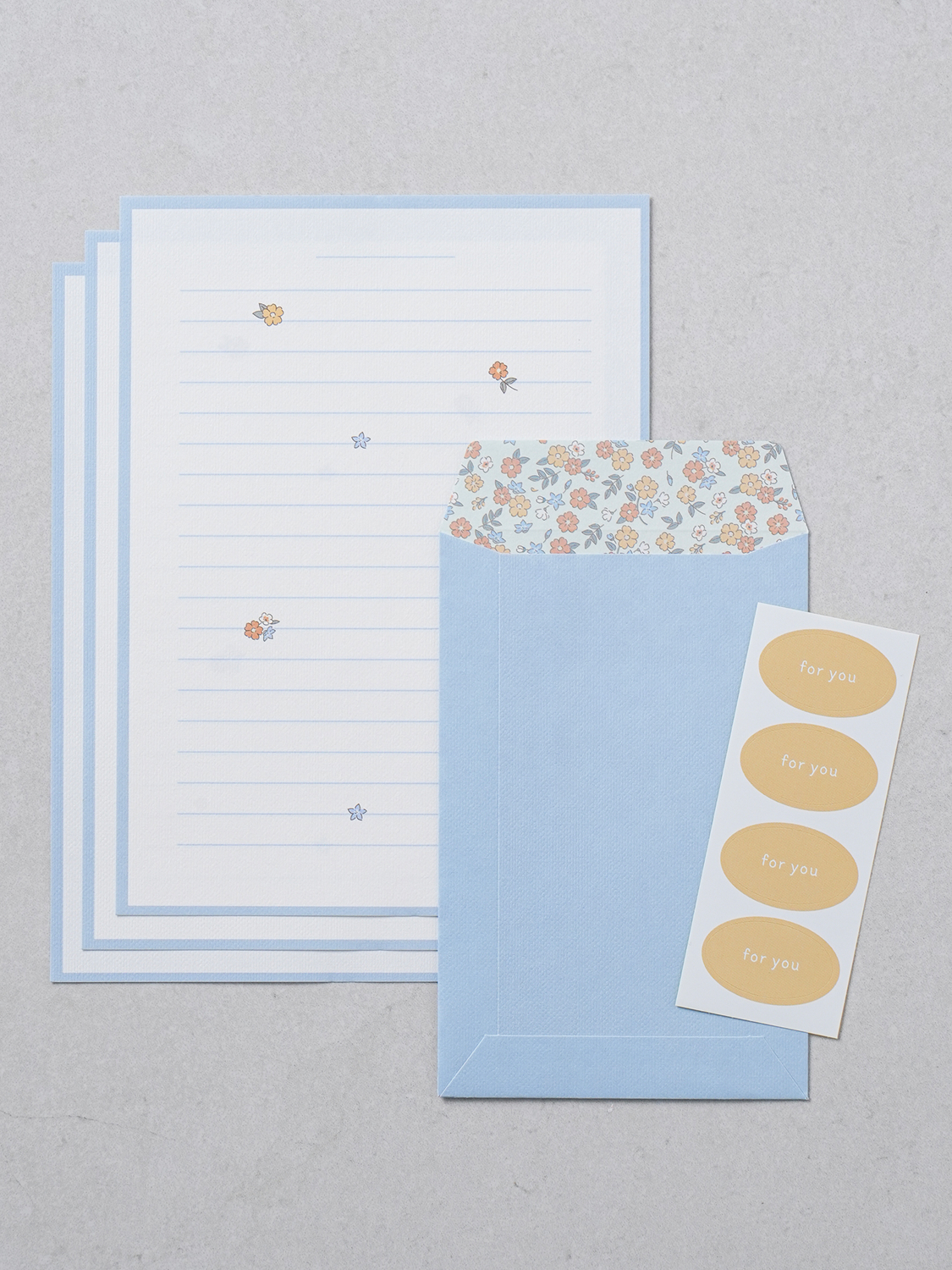 Pattern letter set (1000) blue
