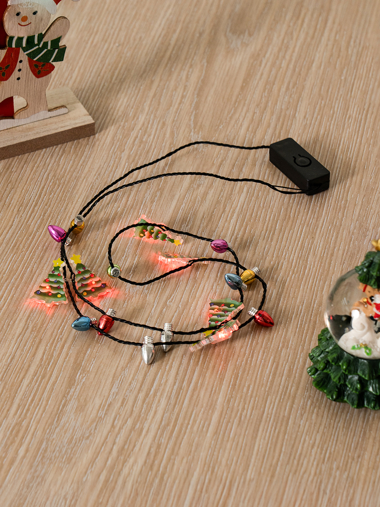Christmas at Home LED Party Necklace Tree