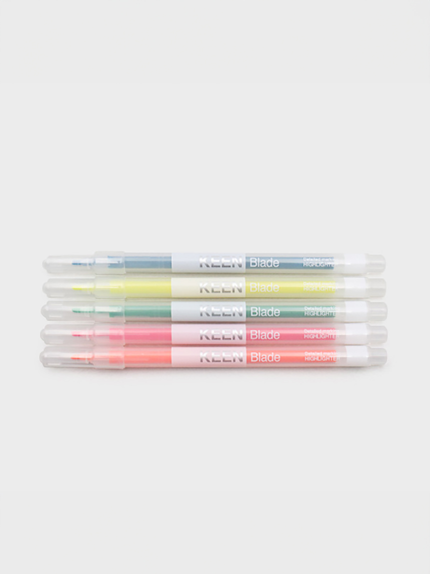 5 fine highlighter pens