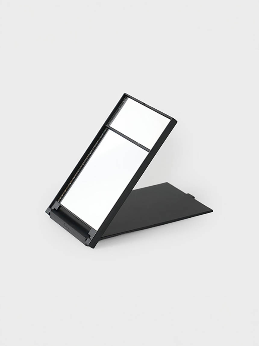Portable square mirror (1x/2x)