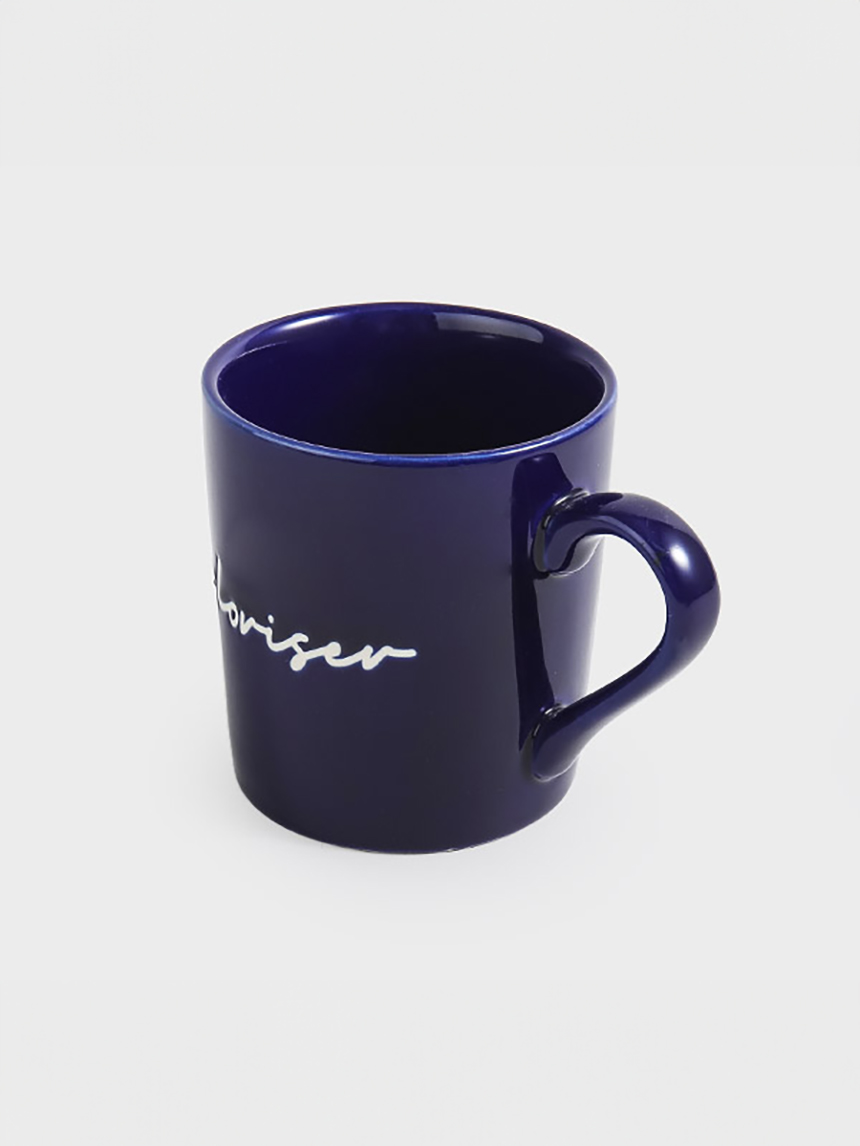 Color lettering one color mug 240ml navy