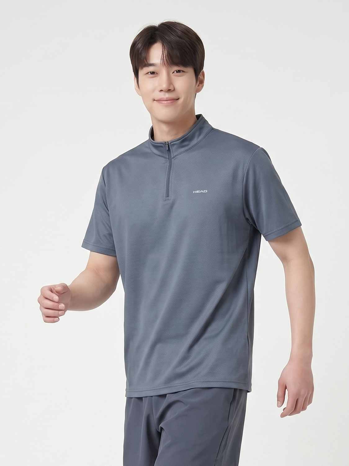HEAD 스포츠 반집업 티 XL