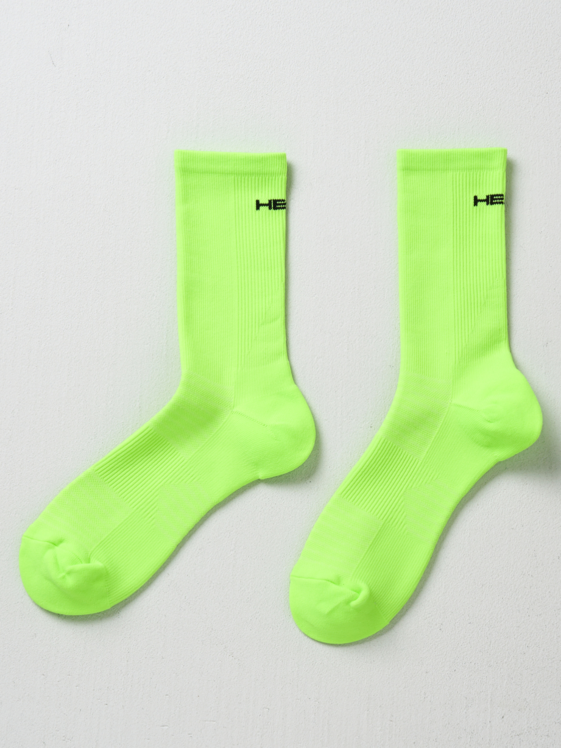 [Women] HEAD long socks neon green