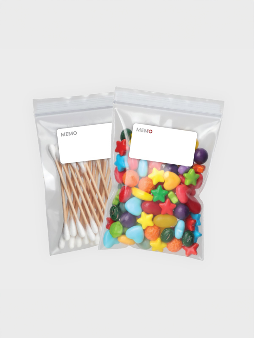 40 small memo zipper bags, 8x10cm