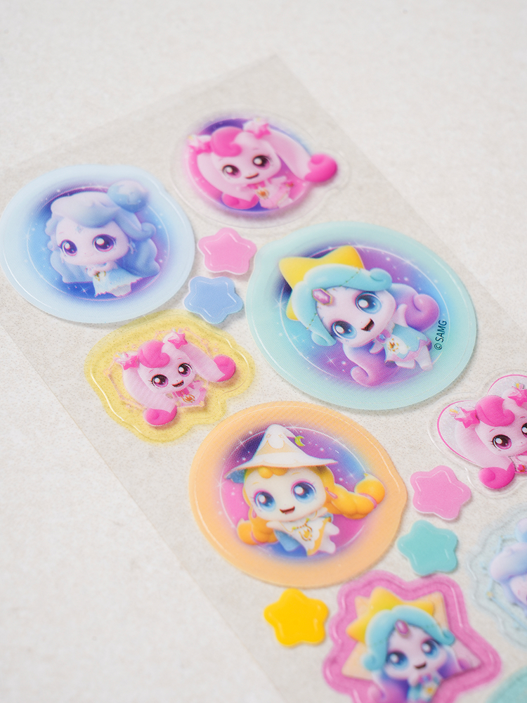 Catch! Tiniping 5 Clear Deco Stickers 3pcs Royal Ping