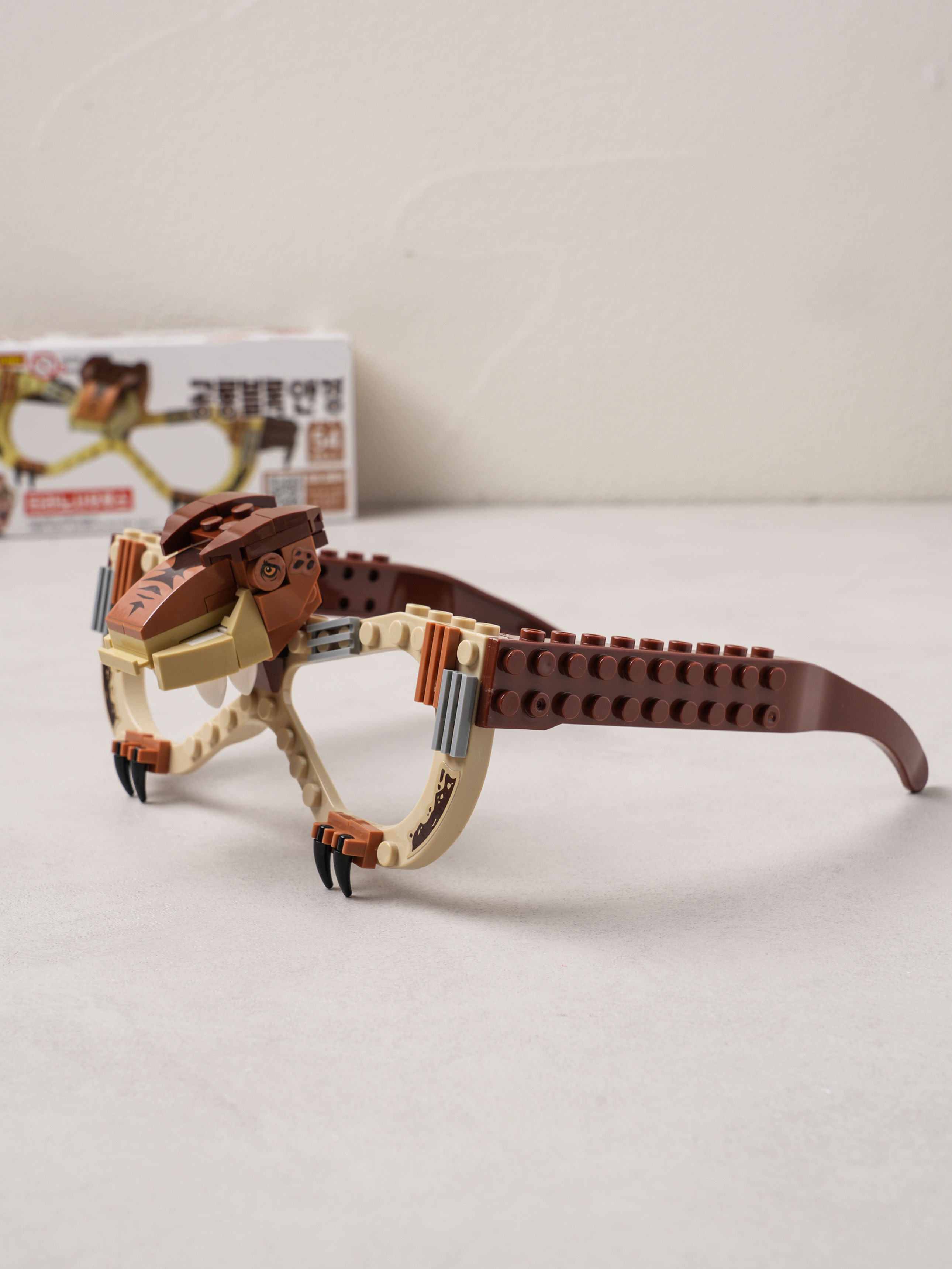building blocks dinosaur glasses