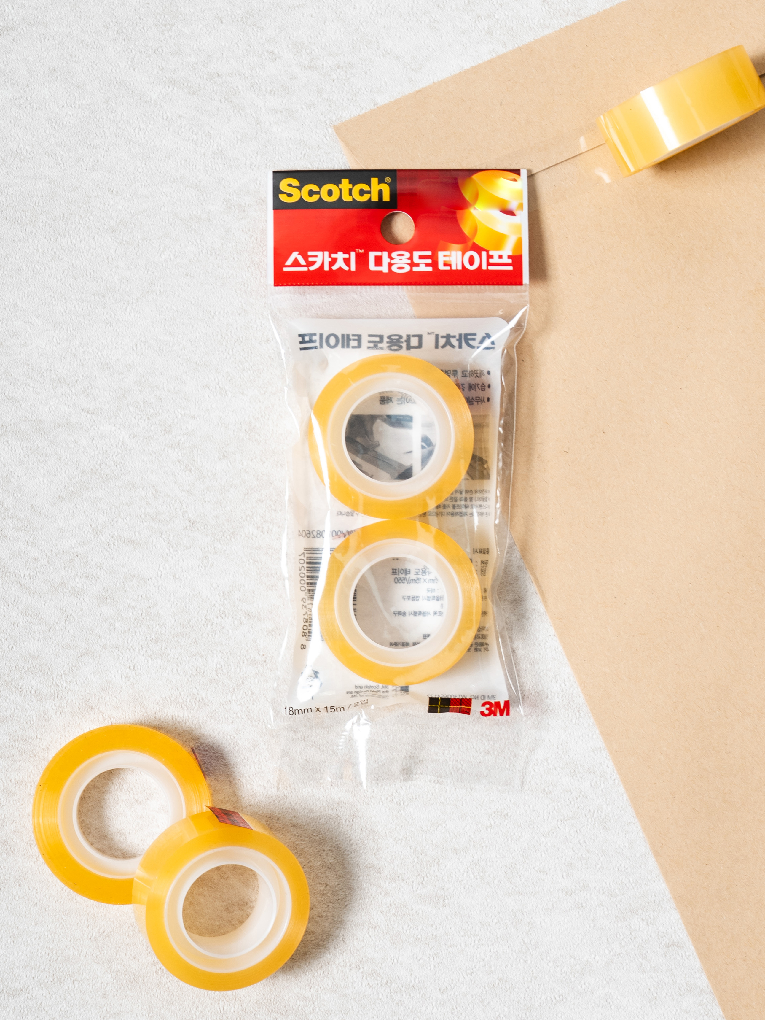 3M Scotch multipurpose tape refill 18mmX15m 2 packs