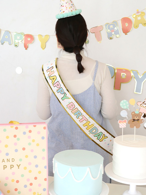 Birthday hero shoulder belt