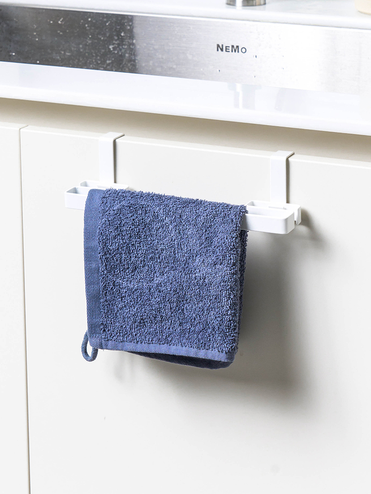 Prefabricated dishcloth vinyl hanger