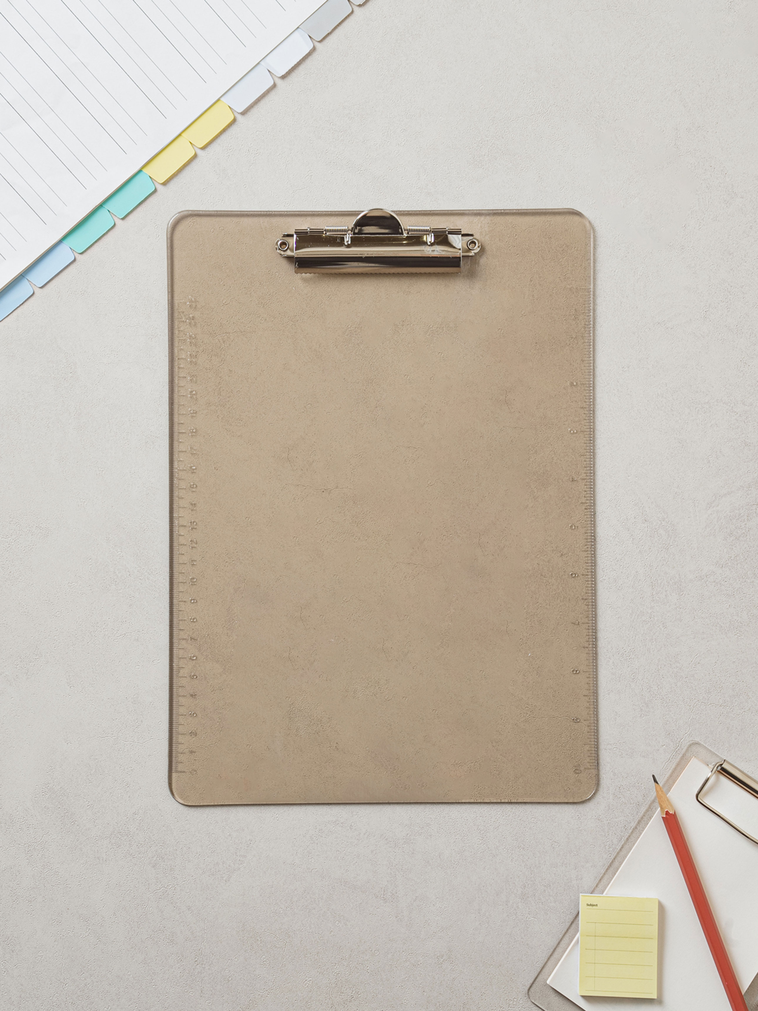 Office A4 clip-type transparent clipboard