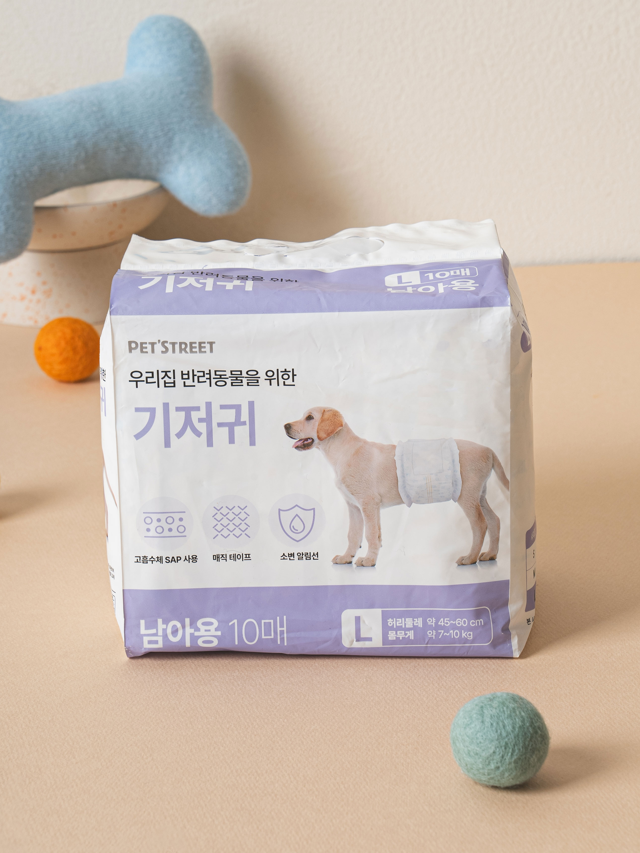 [Pet] Pet boy diapers 10 pieces L