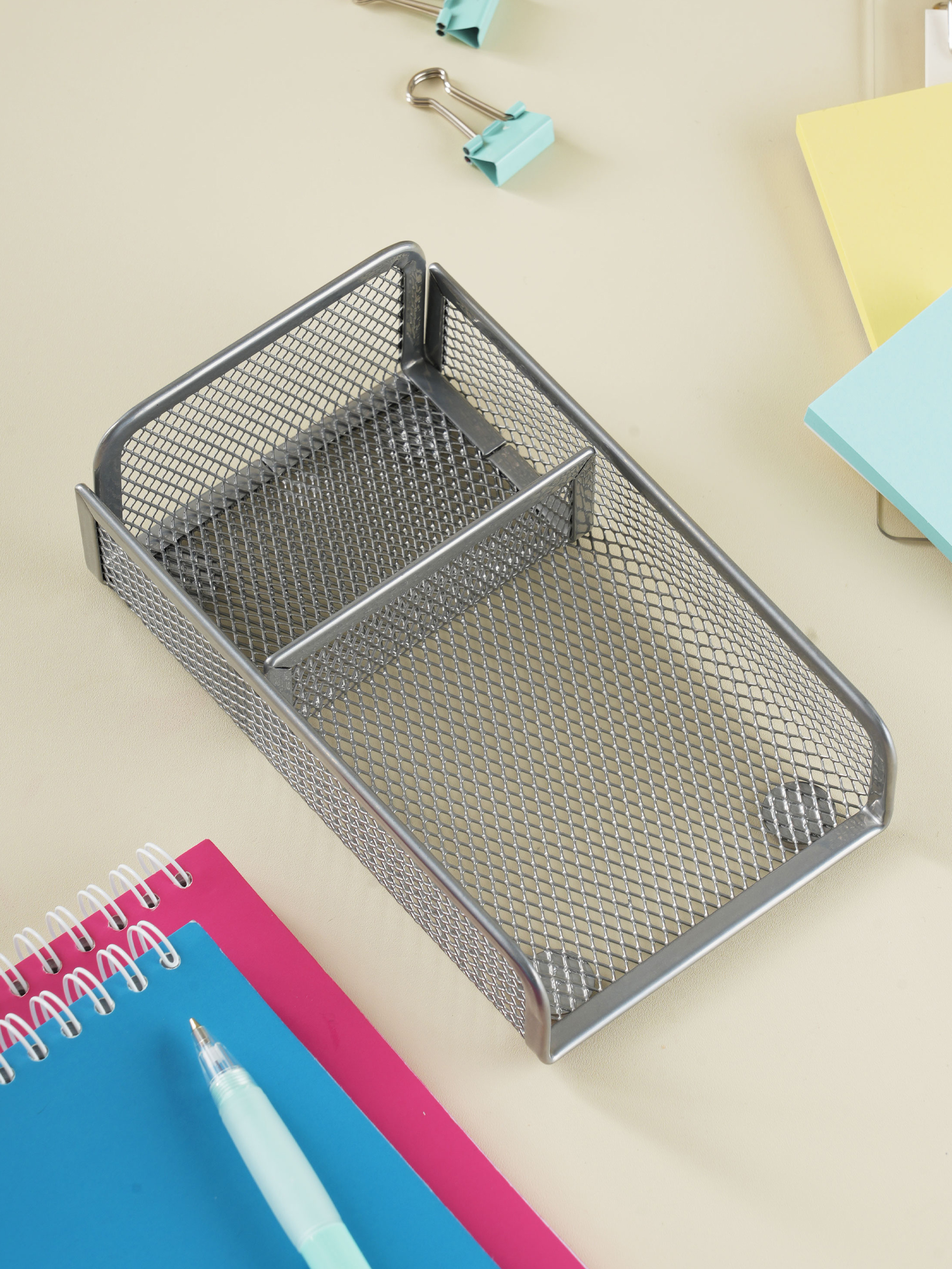 Steel multipurpose 2-compartment tray