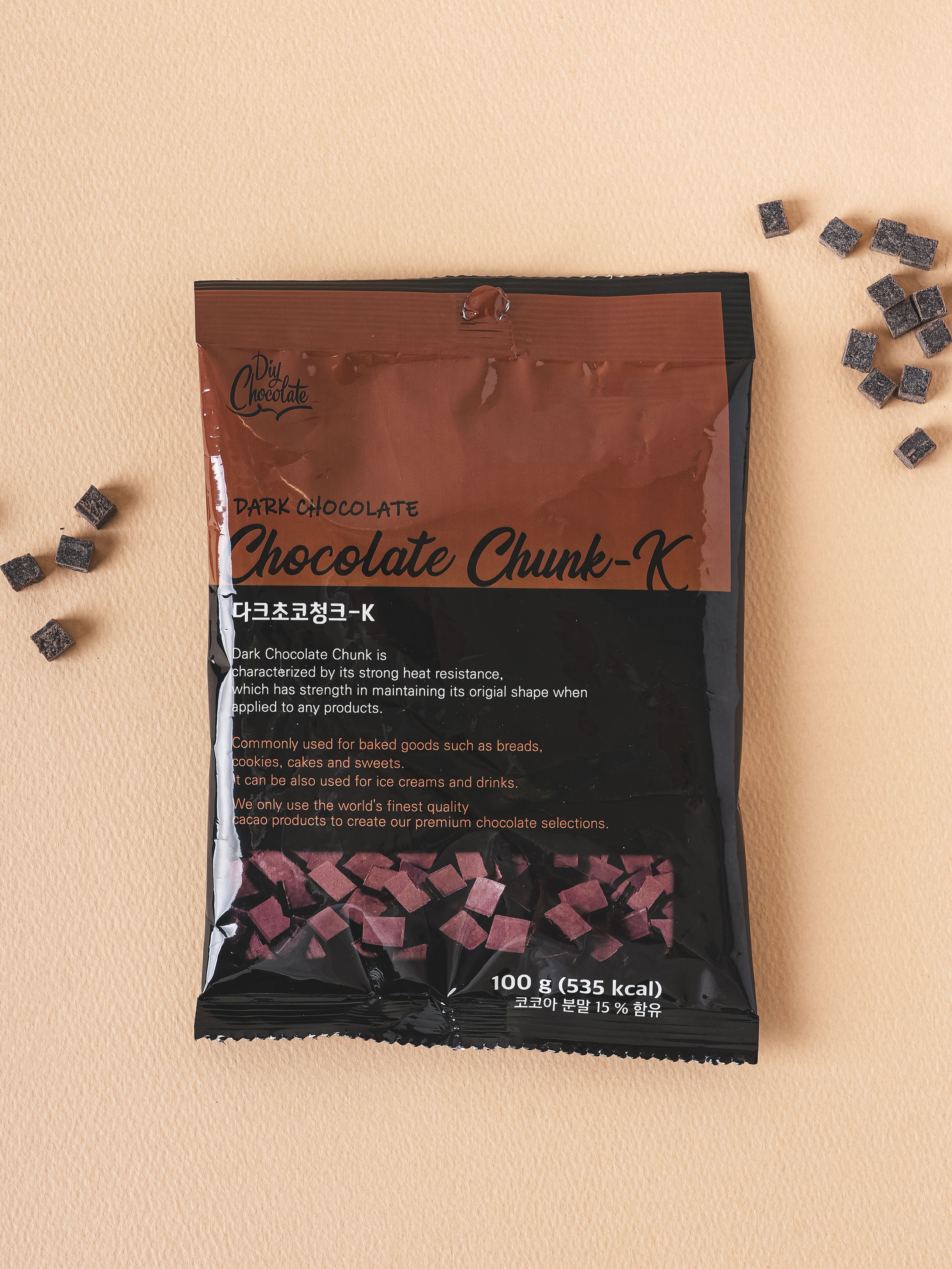 100 g dark chocolate chunks