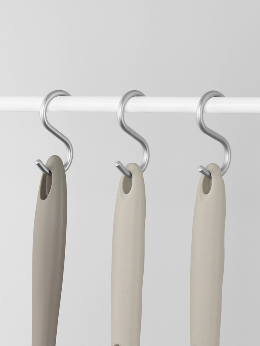Aluminum S hooks 3 pieces (small)