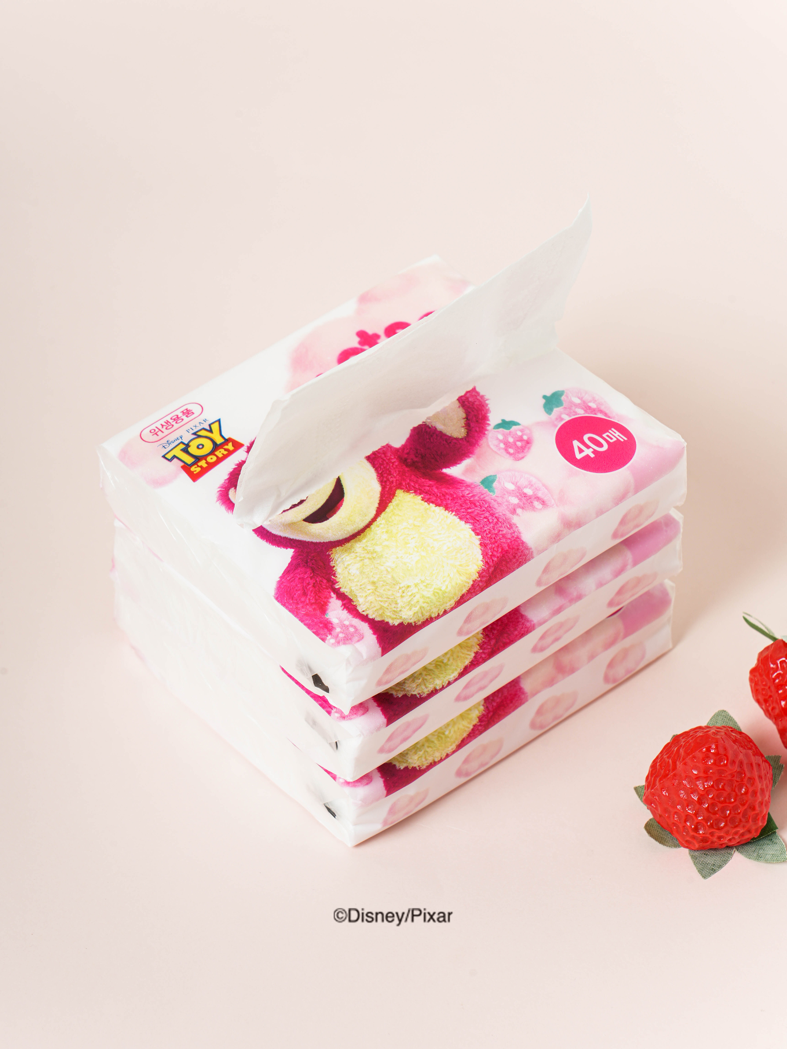 Pixar Toy Story Lotso square tissues 40 sheets x 3 sets