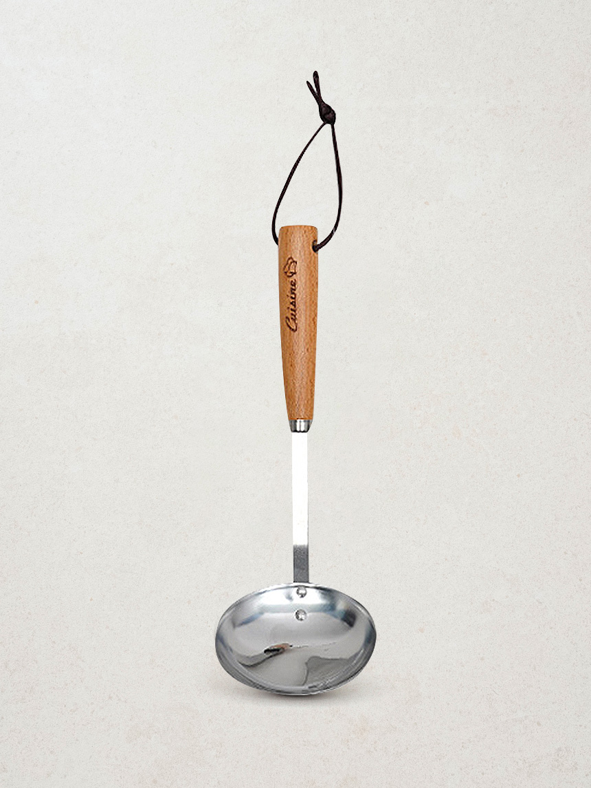Classic wood handle mini ladle