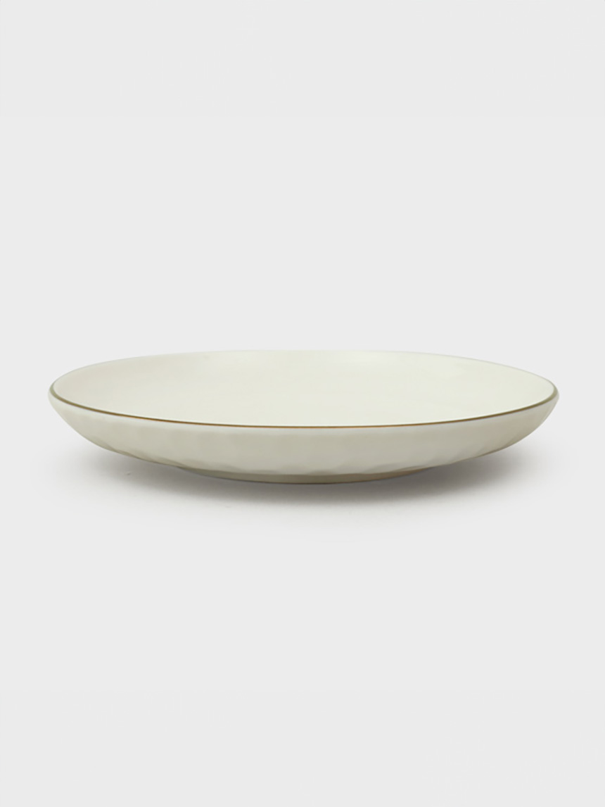 Newborn gilt round plate 13cm