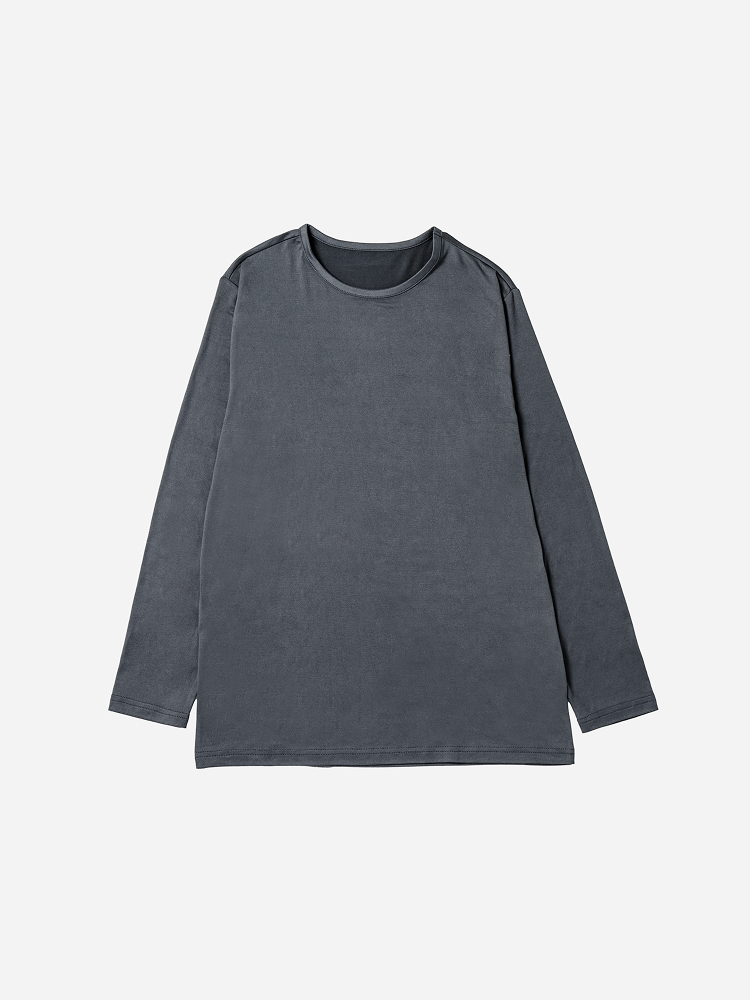 [Thermal]Easy warm thermal underwear men's tops L/XL gray