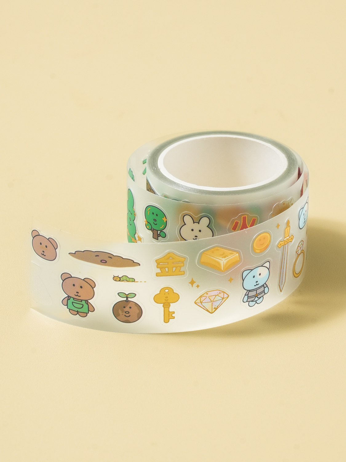 Four weeks gold leaf kiss cut masking tape 30 mm