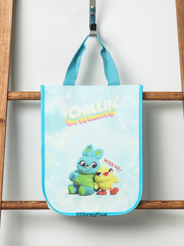 Pixar Fluffy Non-Woven Bag Ducky & Bunny