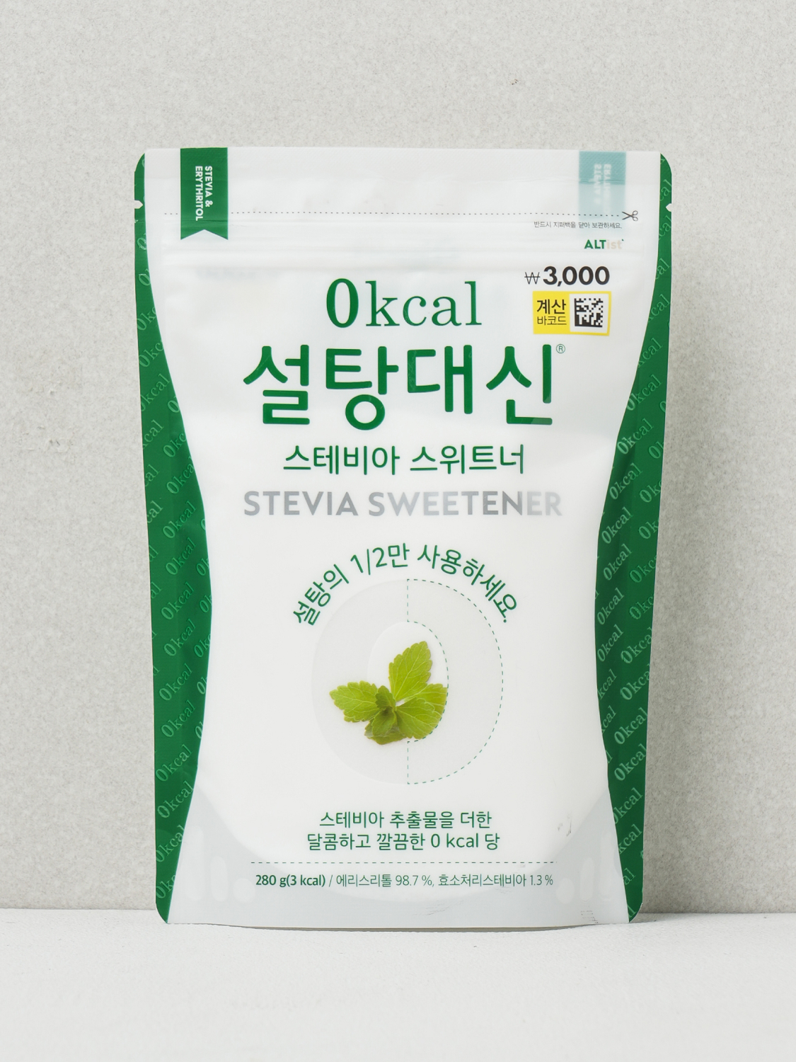 0 calories Stevia sweetener instead of sugar 280 g