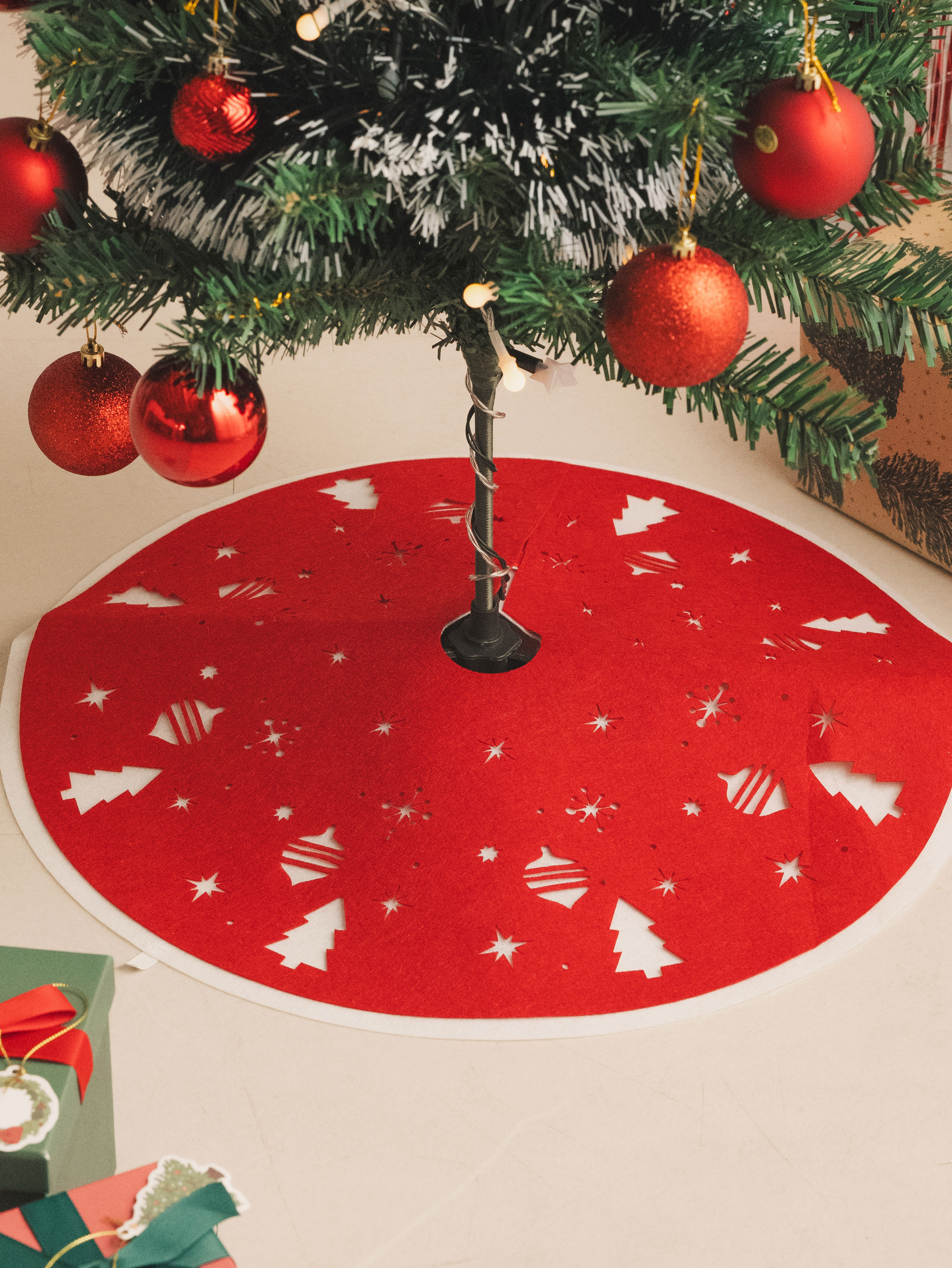 Christmas double felt tree skirt 50 cm