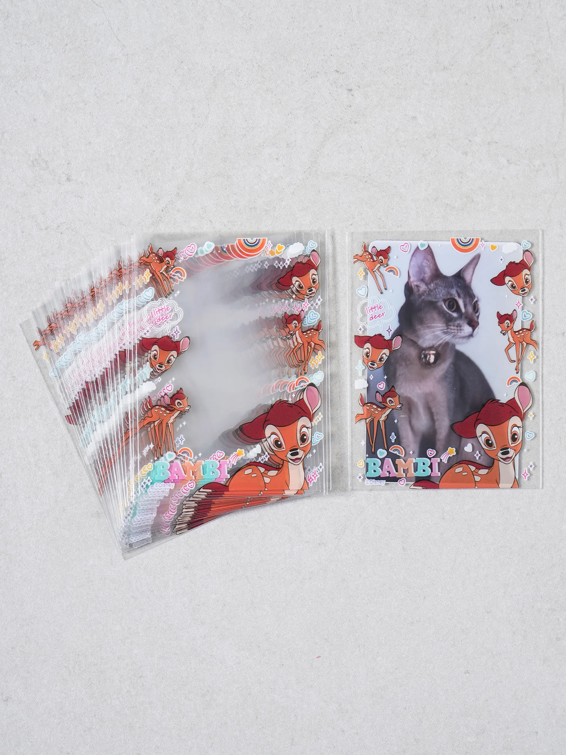 Disney Animals Photo Card Sleeves 25 Sheets Bambi