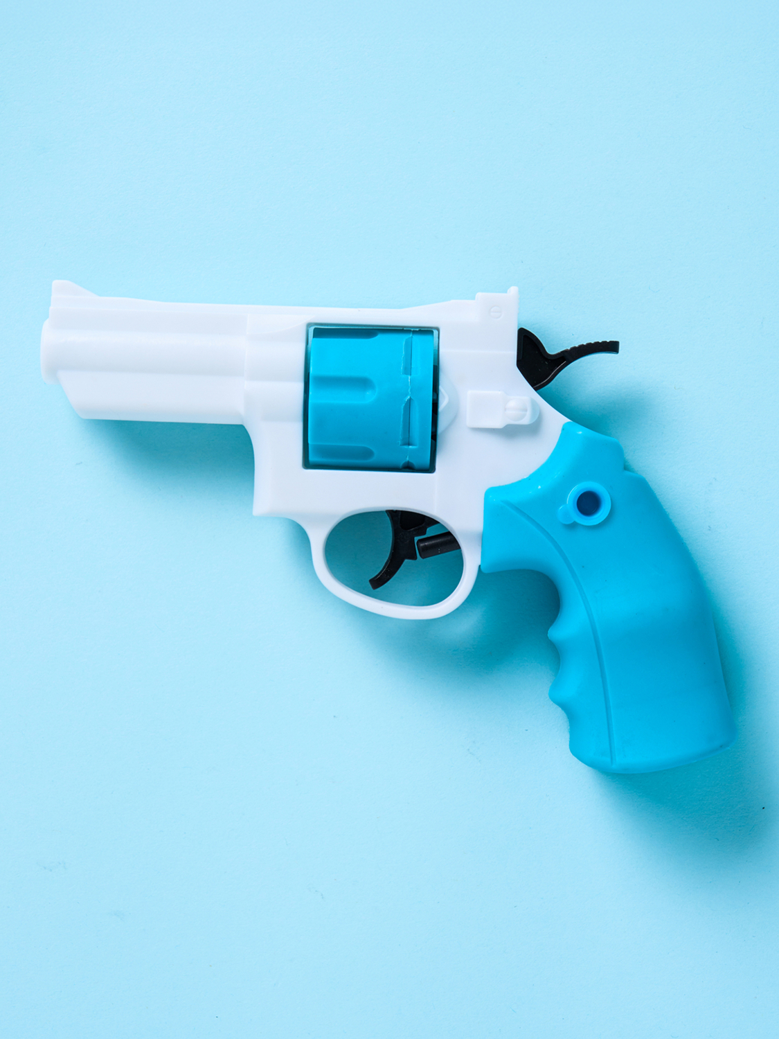 rotary revolver water gun blue