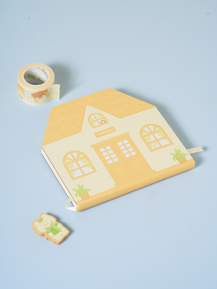 Dear Home House Shape Plain Notebook 80pcs