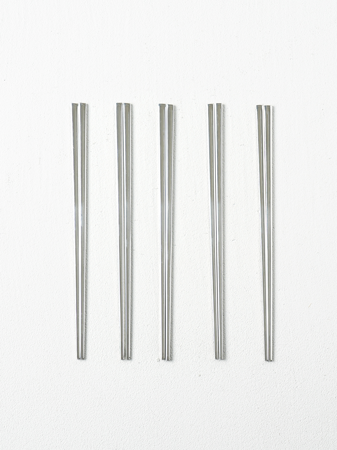 All stainless steel basic chopsticks set (5 pieces)