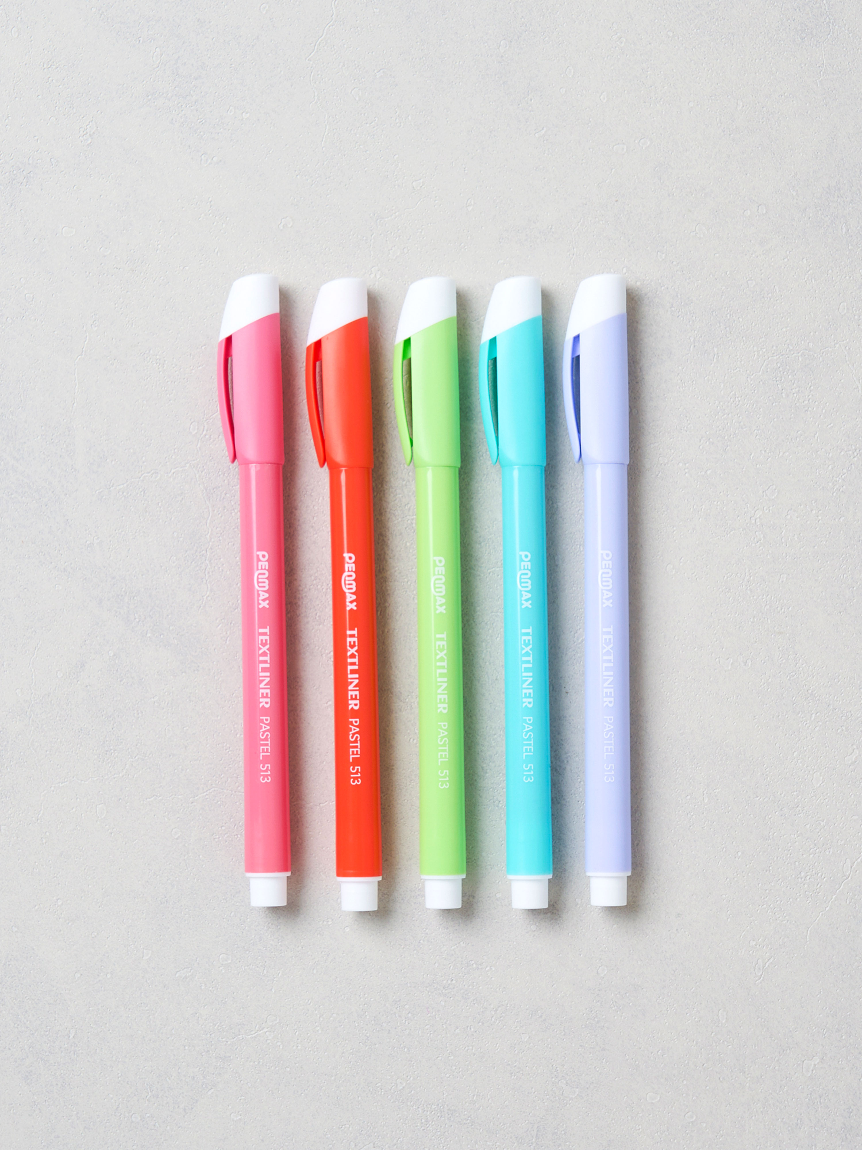 Pastel highlighter 5 pieces, 4 mm basic